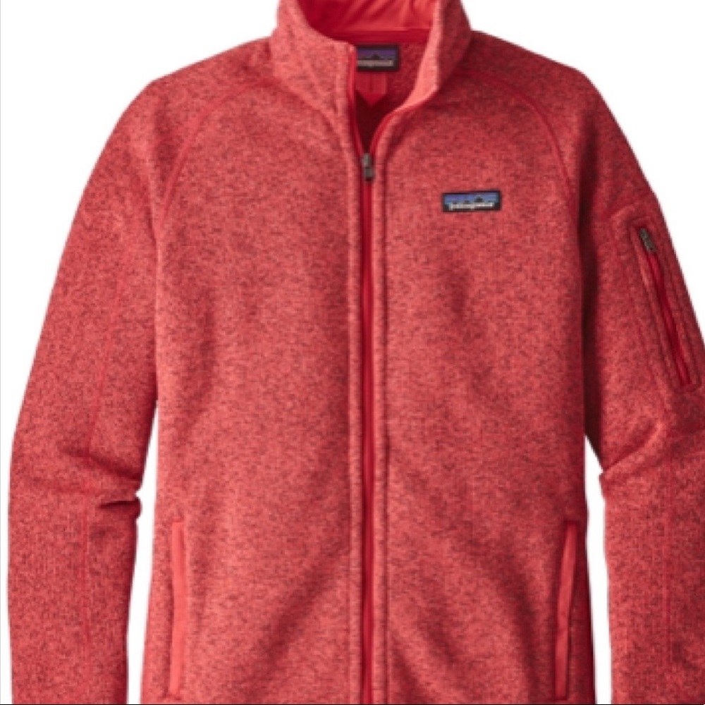 Red Better Sweater Full Zip